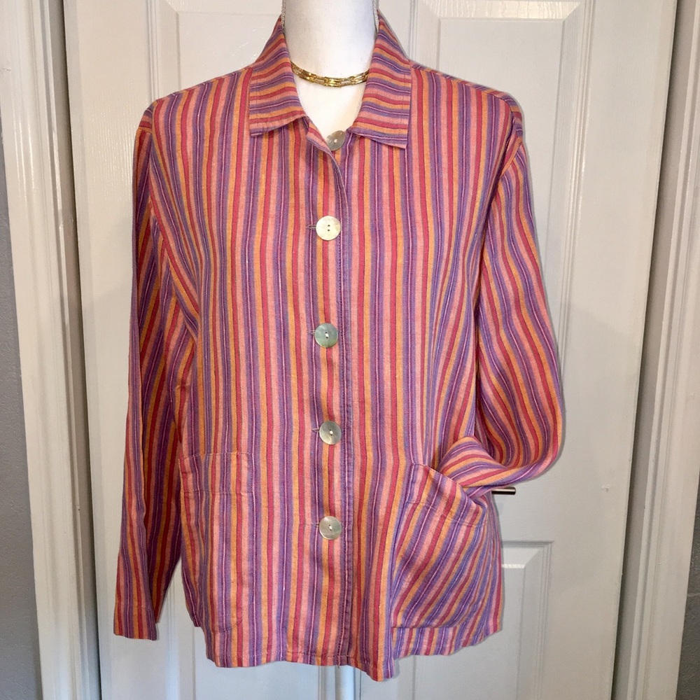 Flax boxy lagenlook jacket